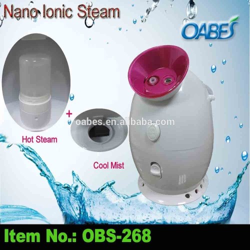 ozone facial steamer with two spray heads,facial steam machine,nano-ionic facial steamer