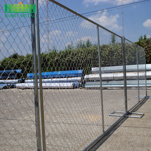 Pannelli di recinzione di collegamento a catena di recinzione temporanea portatili usati
