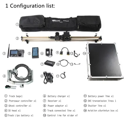 Professional OEM high quality wide application battery manfrotto tripod camera slider plate custom logo assurance