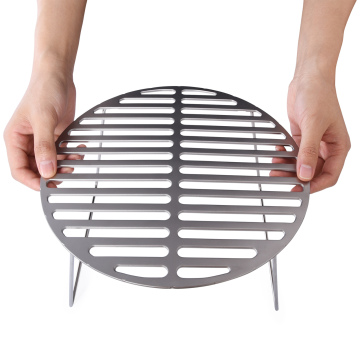 Boundless Voyage Portable Round Charcoal BBQ Grill with Folding Legs for Camping