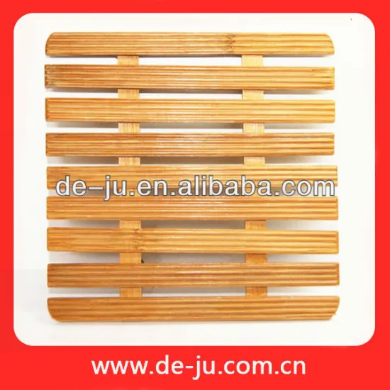 Hot Pan Table Mat Small Fillister Eight Stripes Bamboo Bowl Mat