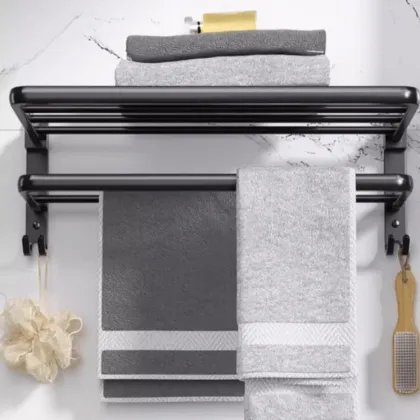 Gun gray space aluminum towel rack non bathroom