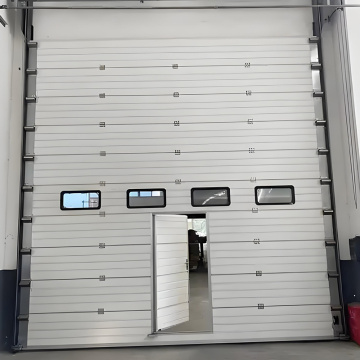 Quick rolling up sectional aluminum door
