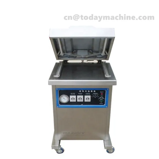 raw cashew nut vacuum packing machine, vertical vacuum packager with big chamber, export to Spain