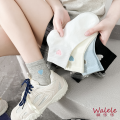 Elegantes calcetines cortos de malla de amor