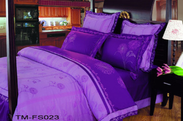 Jacquard Embroidery comforter set,printed bedding set,quilt cover