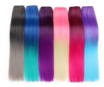 AliLeader 22" Ombre Color Ponytail Hairpiece Wholesale Price Clip In Hair EXtensions