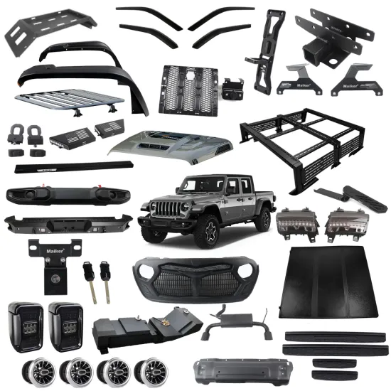Jeep Gladiator Front Bumper, Side Steps, Rear Bumper, Fenders, and Taillights Accessories & Parts