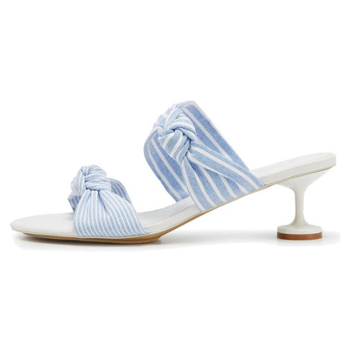 Elegant Bow Toe Thin Heel Sandals