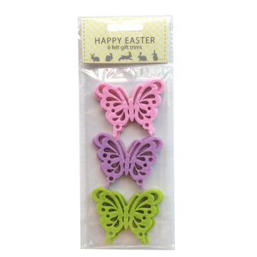 Easter butterfly shape sticker