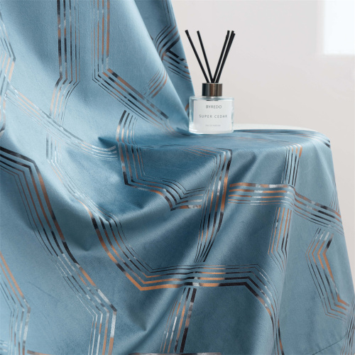 Polyester Softness Bronzing Velvet Sofa Fabric