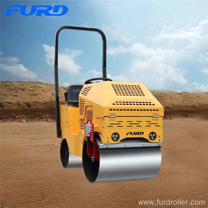 Small Driving 800kg Double Drum Vibrating Roller