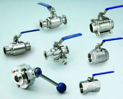 2016 spring Canton fair sanitary 3 way ball valve
