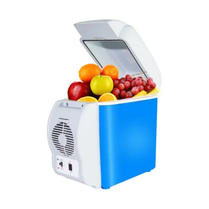 Portable 7.5L Mini Car Refrigerator - Dual-Use Home & Travel Fridge