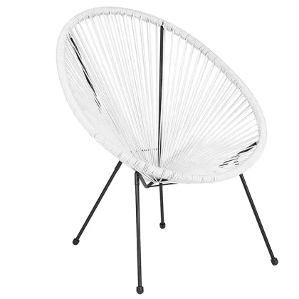 Black Garden String Moon Chair
