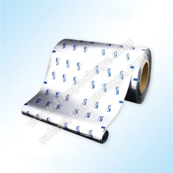 High barrier silver food grade aluminium foil plastic film