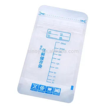 180ml custom plastic baby breast milk storage bag