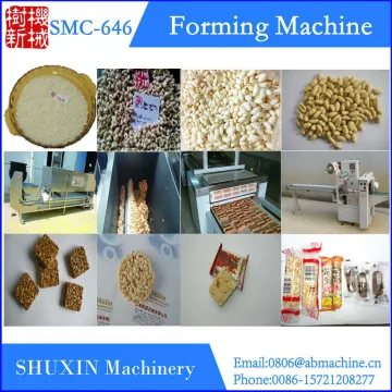pop rice bar machine,crispy peanut candy,poped rice candy,energy bar forming machine
