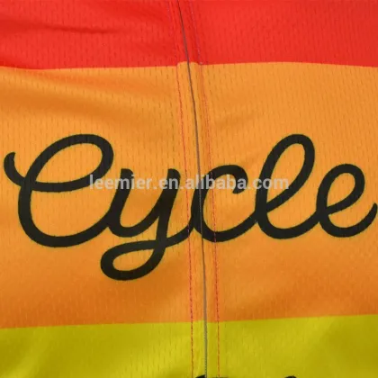 Colorful Stripe Sportswear men's Custom Cycling Apparels