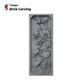 Vertical Long Brick Carving 3D Lotus Wall Art Relief Factory