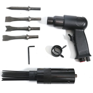 Professional Pneumatic Needle Scaler with 19 Needles & Air Hammer: Precision Cleaning Tool for Various Surfaces