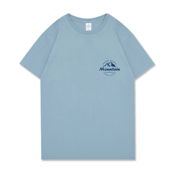 T-shirt à manches courtes imprimées sur mesure de coton de qualité