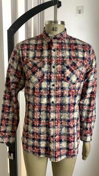 Men's 100% Cotton Double-Pocket Flannel Shirt