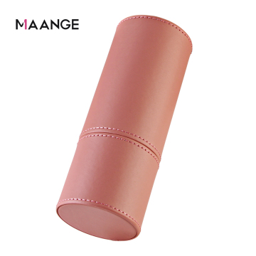 Red Grey PU Leather Cosmetic Bag Organizer Storage Box