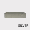 Modernes minimalistisches Beton -Rechteck -Becken im minimalistischen Stil