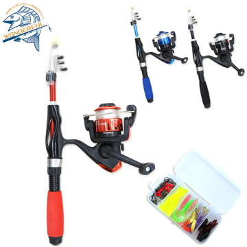 1.1m Mini Telescopic Kids Sea Fishing Pole Combo Set