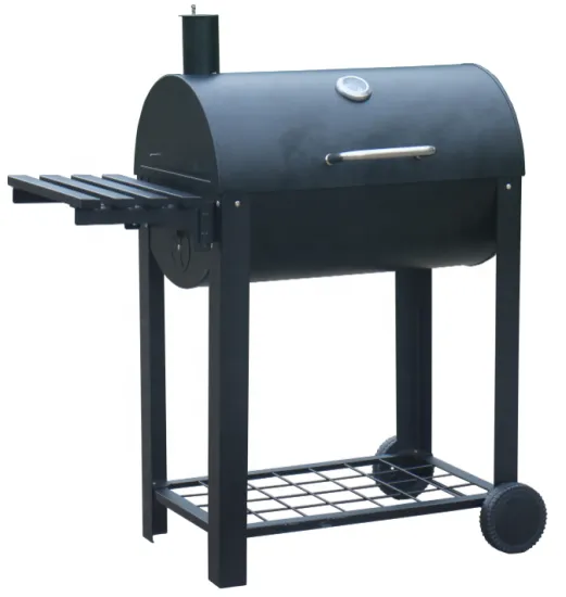 Oil drum big barrel smoker grill large trolley heavy duty charcoal barbcecue grill