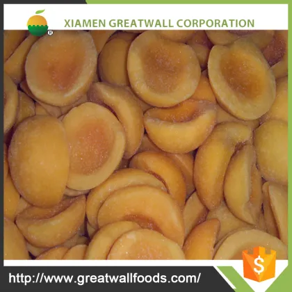 HACCP canned yellow peach of frozen fruits