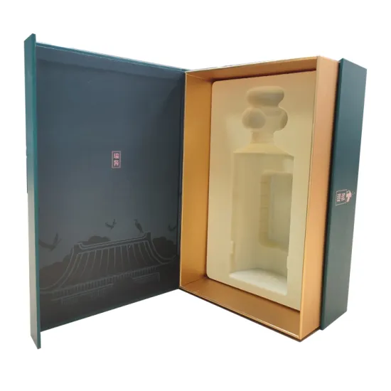 Luxury Texture paper wine packaging gift box