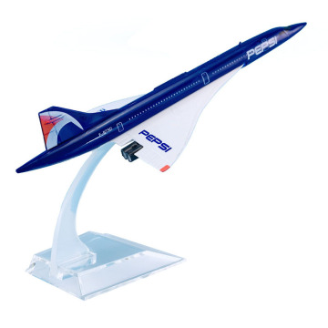 16cm 1 : 400 스케일 Pepsi Concorde 항공기 정적 모델