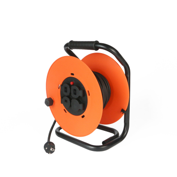 IP44 Schuko Square Frame 50m Extension Cable Reel