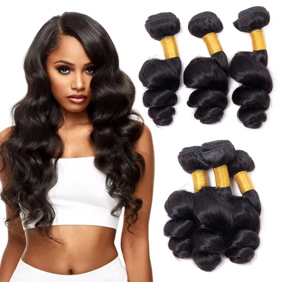 hot-selling 100% human hair loose wave hair bundle southeast asian cuticle aligned hair