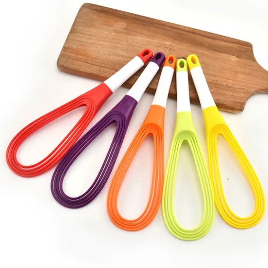 Eco-Friendly Silicone Egg Agitator and Whisk - Mini Manual Egg Beater Mixer