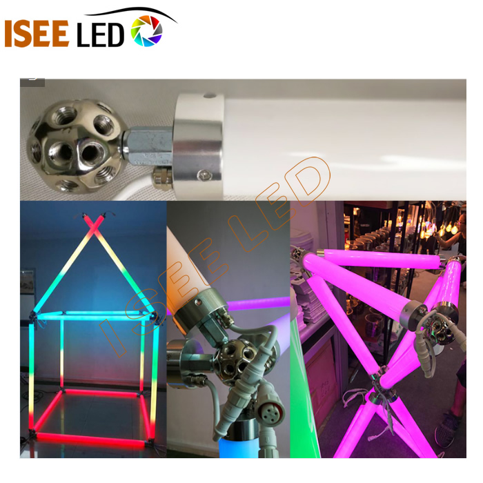 360 డిగ్రీ టీవీ హాంగింగ్ డిజిటల్ 3D RGB LED ట్యూబ్