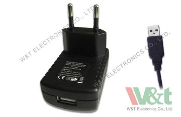 12w 230v / 240v Wall Mounted Ac To Dc Power Adapter For Pad , Mobile Phone