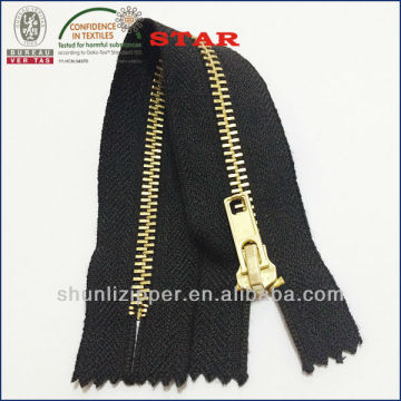 #5 metal fire resistant zipper & brass zipper