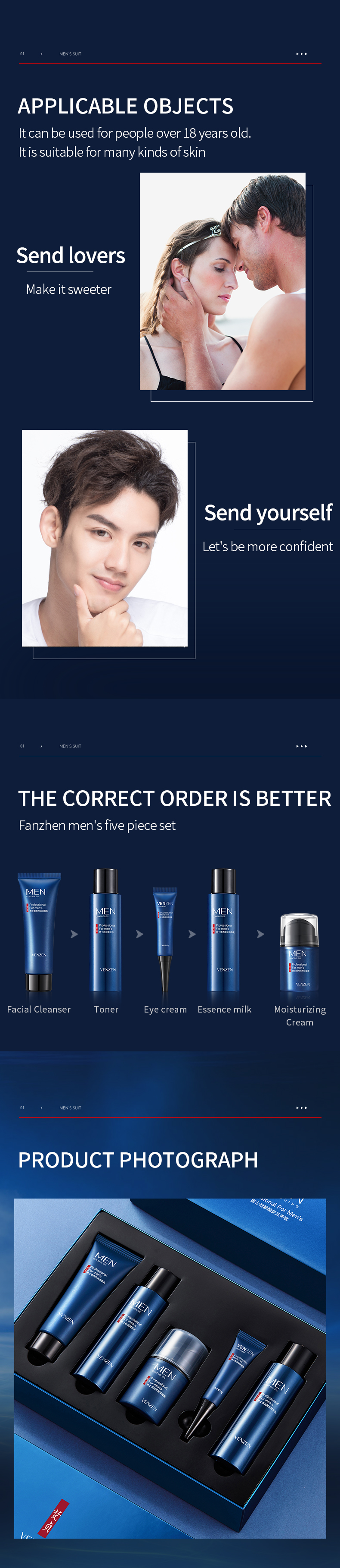 Men's skin care set