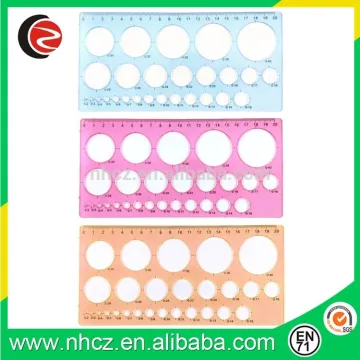 Three-color and stencil straight rulers