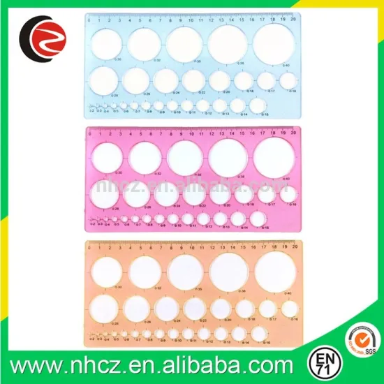 Three-color and stencil straight rulers