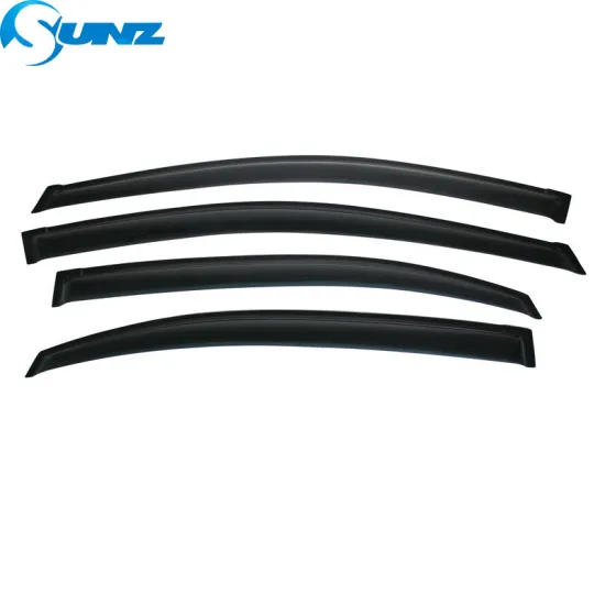 Black Windshield Rain Deflector Door Visor for Toyota Yaris/Vios 2019-2022
