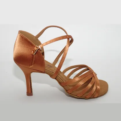 High Cost Performanc Latin Dance Shoes Woman Ballroom Dance Shoes Sneakers Import Satin Soft Oxfords Bottom Wear-resisting Black