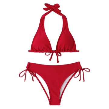 Factory Direct Women's Two-Piece Halter Top Bikini Sets: Wholesale Swimsuits & Beachwear at Affordable Prices