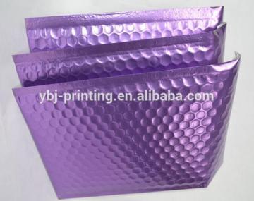 Customized wholesale metallic purple cheap bubble envelopes