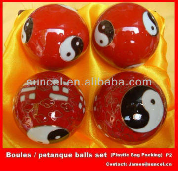 Cloisonne Ball and Resin Petanque Boules Ball Set and Bocci Ball