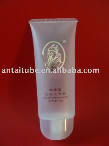 cosmetic plastic soft tube/cosmetic plastic pe tube/ cosmetic soft plastic tube