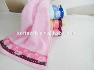 zero twist cotton high quality and good color fastness face towel